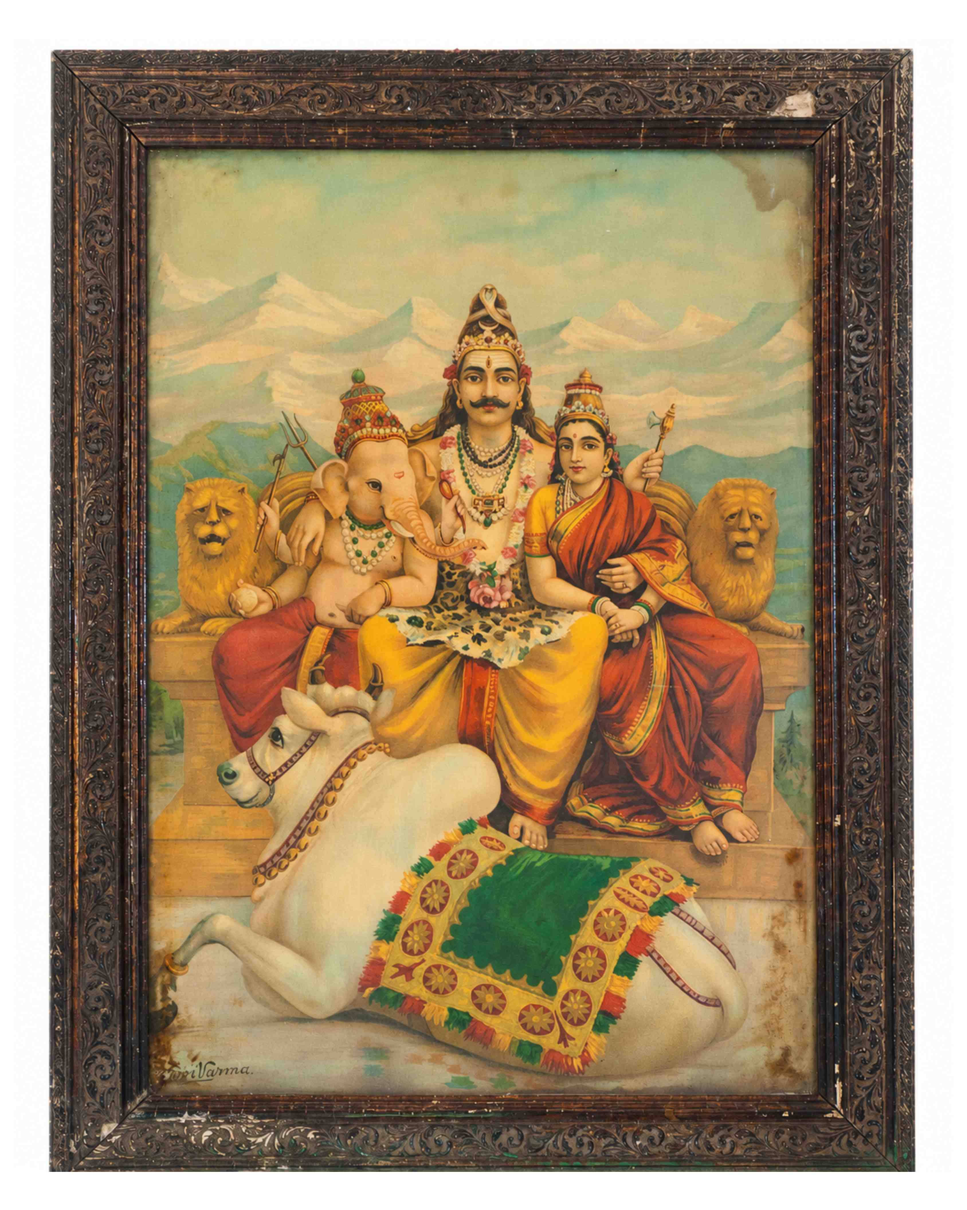 'Kailash Shankar' Oleograph